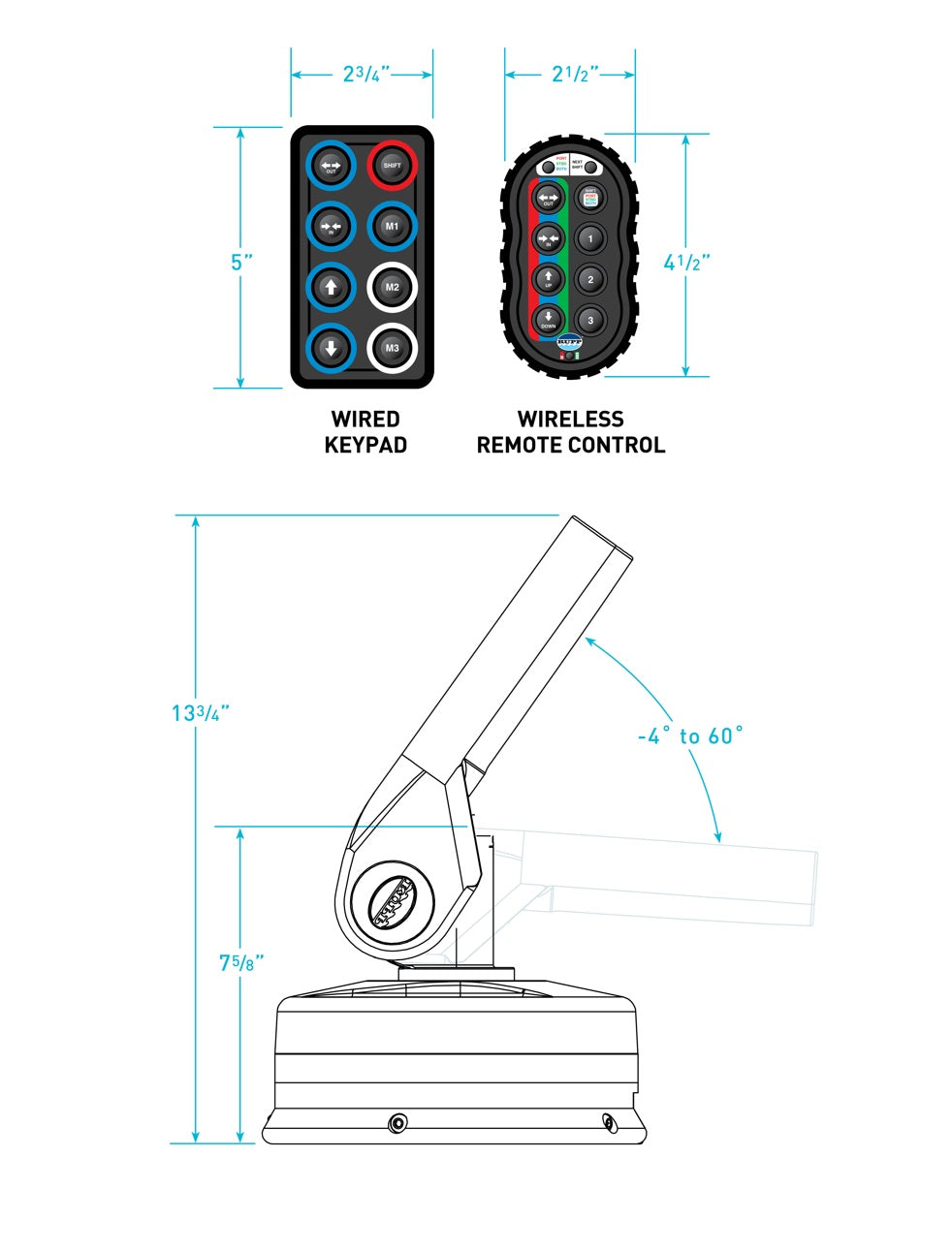 Top Gun "Vector" Electric Top Mount Outrigger System