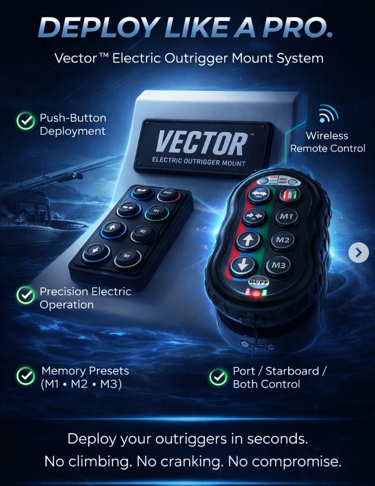 Top Gun "Vector" Electric Top Mount Outrigger System