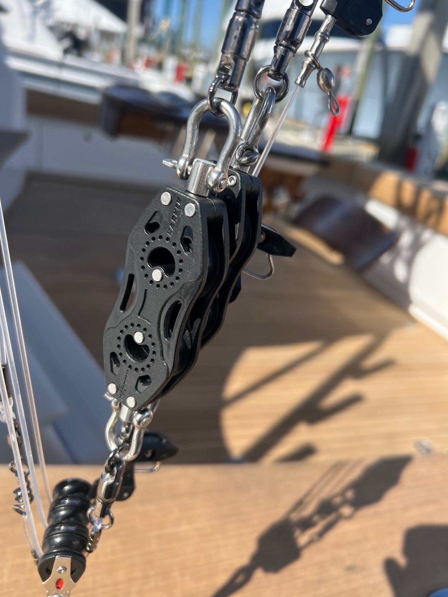 Outrigger Teaser Pulley - Dual Swivel Teaser Block